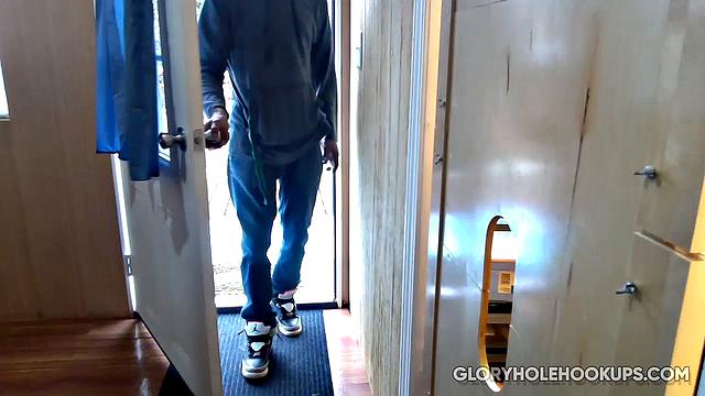 Short and Hung Man at Gloryhole