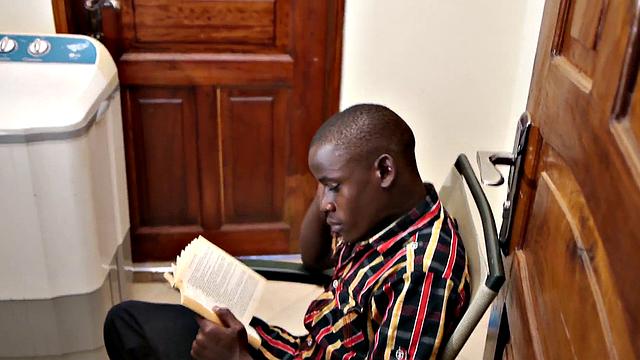 21yo African twink solo masturbates till cumshot