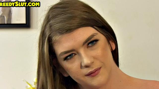 Greedy slut gets smashed by older after deepthroating