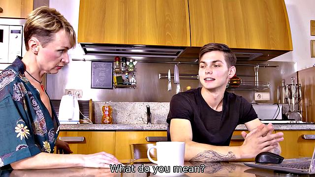 SHAME4K. Russian blonde caught with hot pics and banged by a guy