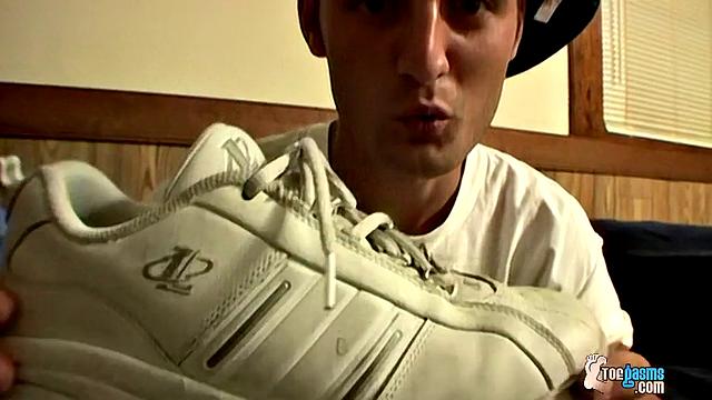 Foot Fanatic Ajax Jacks His Dick - Ajax