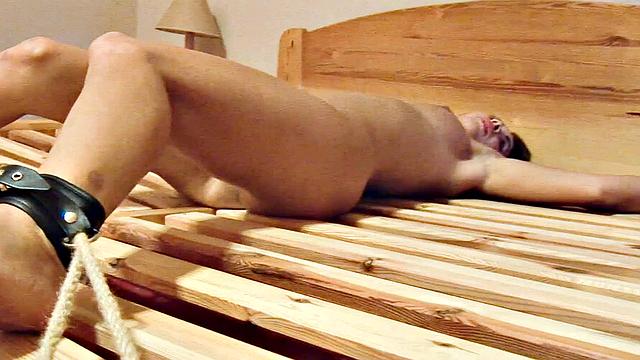 Waxing Bondage Teen With Perfect Body Amy