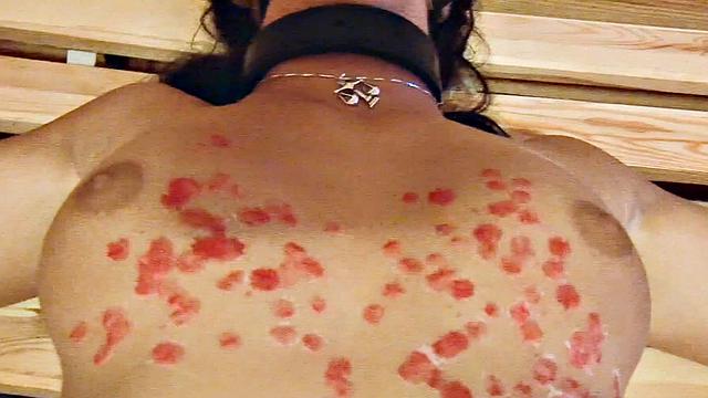 Waxing Bondage Teen With Perfect Body Amy