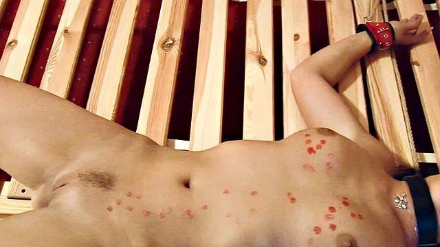 Waxing Bondage Teen With Perfect Body Amy