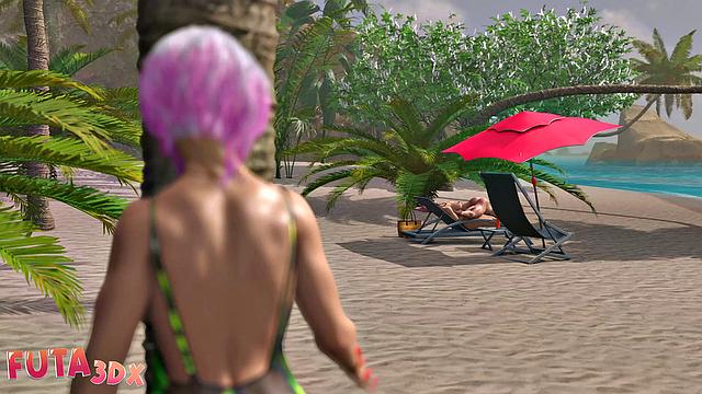 Futa3dX - Big Tittied Futa Watches Girls Fucking Each Other