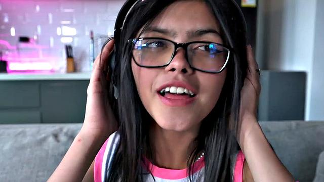 Mia Fingering Pussy on Sofa