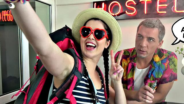 Watch as Sexy Selfie Girl gives a hot blowjob & handjob in her panties