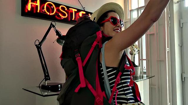 Watch as Sexy Selfie Girl gives a hot blowjob & handjob in her panties