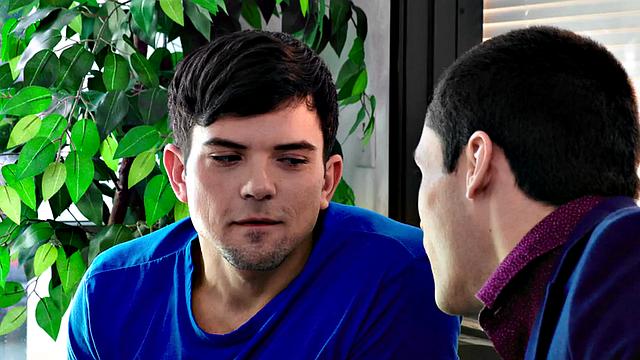 Rimming stud fucks his partner in hairy asshole