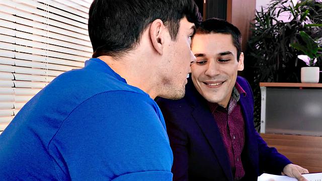 Rimming stud fucks his partner in hairy asshole