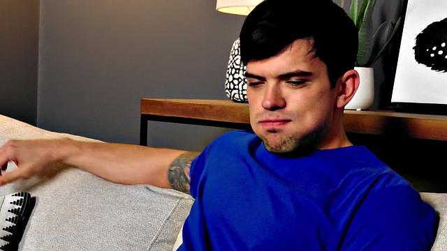 Rimming stud fucks his partner in hairy asshole