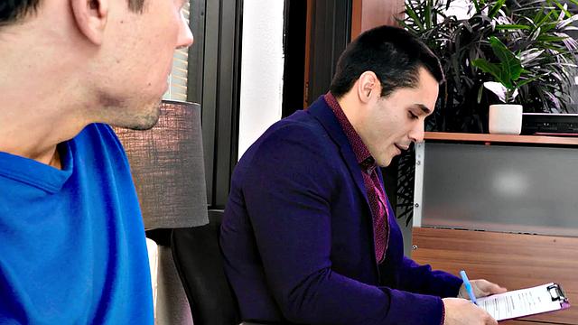 Rimming stud fucks his partner in hairy asshole