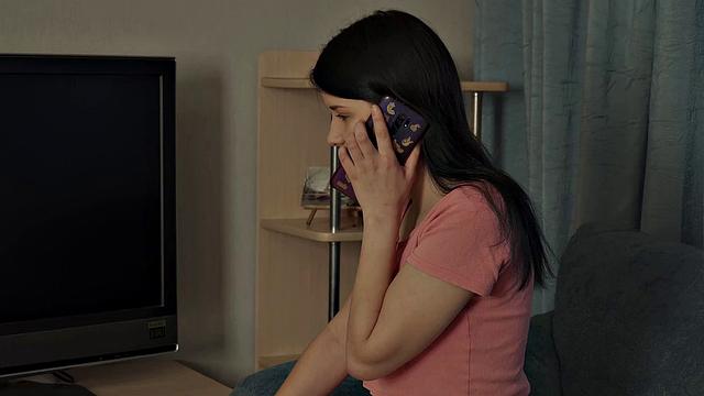 Watch how this hot brunette with small tits & tattoos goes wild on a lucky guy on the couch