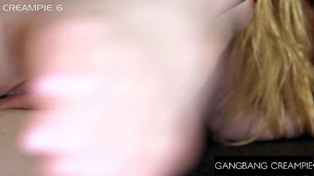GangbangCreampie - Emma Starletto Gets Creampied In Juicy Gangbang