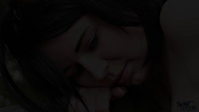 Teen titty fucking outdoors