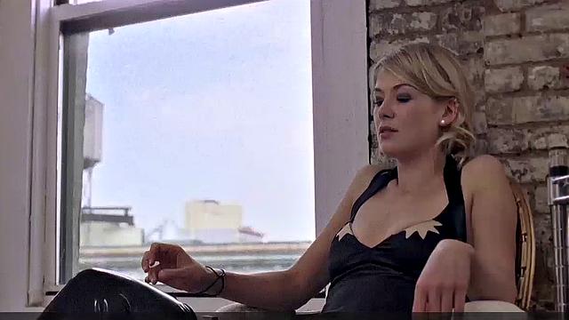 Rosamund Pike in see-through bra