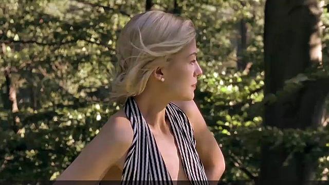 Rosamund Pike in see-through bra