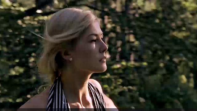 Rosamund Pike in see-through bra