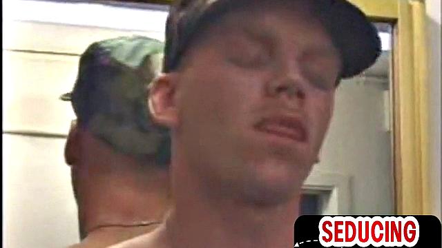 Straight military guys sucked by gay
