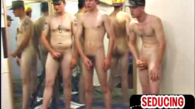 Straight military guys sucked by gay