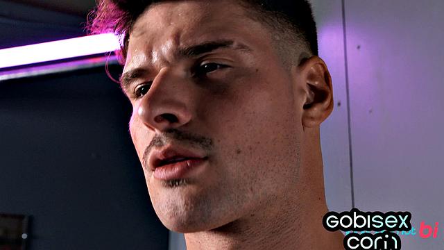 Fit bisexual threesome with flexible slut