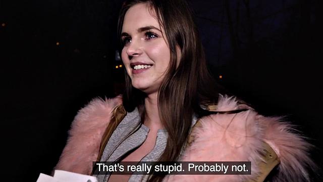 POV busty babe4cash closeup sucks n rides BWC after casting