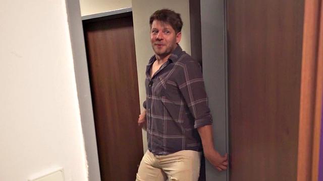 Petite teen and redhead MILF same time fucked in hostel