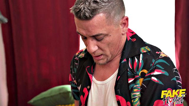 Tiny Teen and Two Cocks