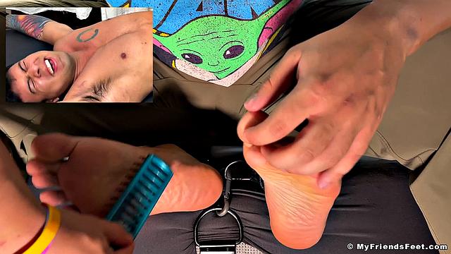 Caleb's Ticklish Feet - Caleb