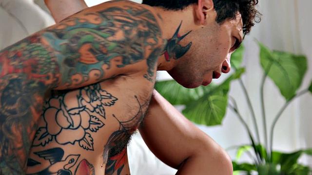 Azul and Small Hands have some steamy bedroom fun with some cowgirl and throat fucking action