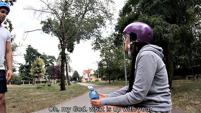 HUNT4K. For cash naughty chick cheats on cuckold BF with rich stranger