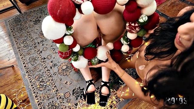 BF Gets a Christmas Threesome Gift From His GF