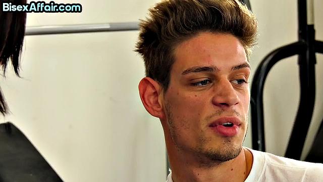 Hairy cutie doggystyled in bi 3way