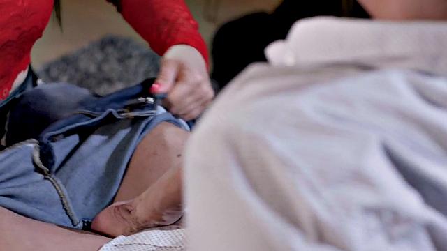 Teasing MILF passionately riding lover after deepthroat