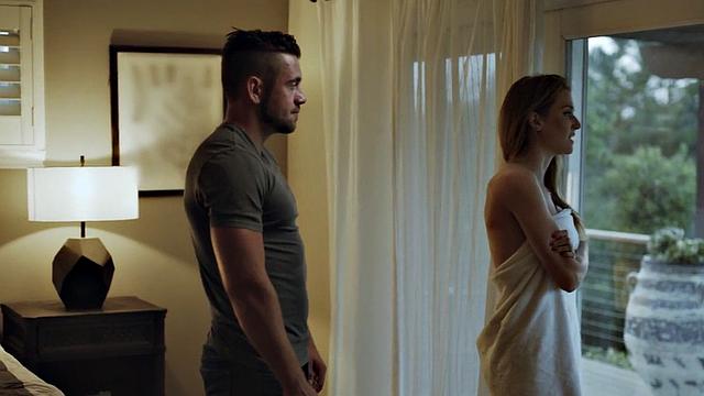 Squirting stepsister rides stepbrother in forbidden action