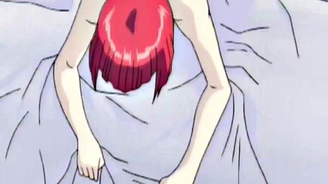 A muscular anime whore take on multiple cocks in a wild bukkake party