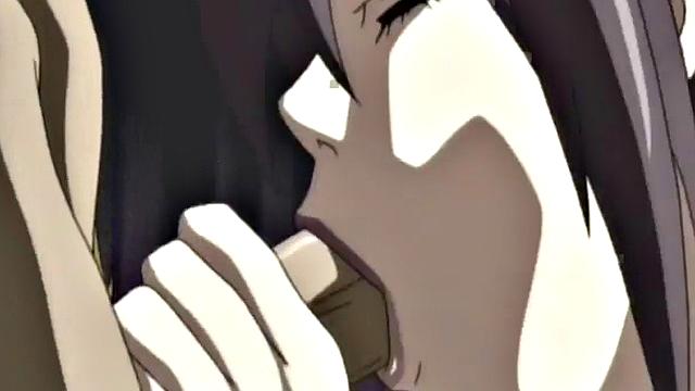 A muscular anime whore take on multiple cocks in a wild bukkake party