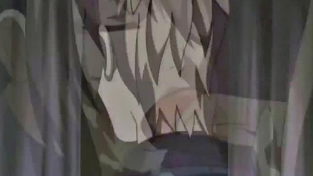 A muscular anime whore take on multiple cocks in a wild bukkake party