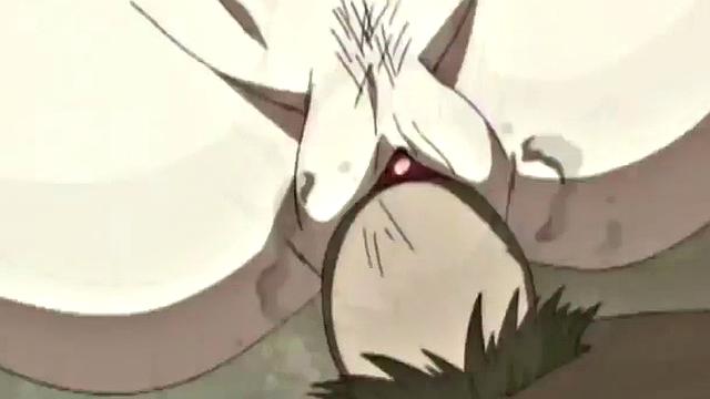 A muscular anime whore take on multiple cocks in a wild bukkake party