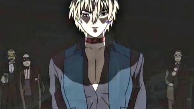 A muscular anime whore take on multiple cocks in a wild bukkake party