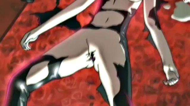 A muscular anime whore take on multiple cocks in a wild bukkake party