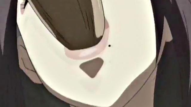 A muscular anime whore take on multiple cocks in a wild bukkake party