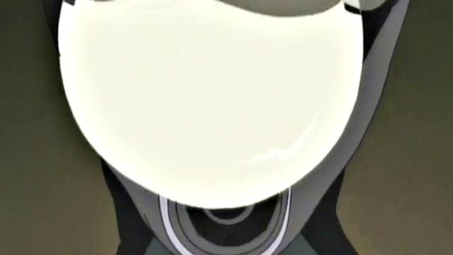 A muscular anime whore take on multiple cocks in a wild bukkake party