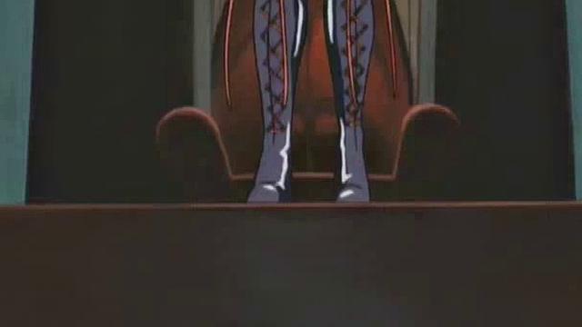 A muscular anime whore take on multiple cocks in a wild bukkake party