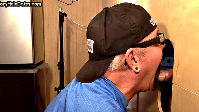 mature gay in amateur video sucks rod till facial