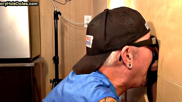 mature gay in amateur video sucks rod till facial