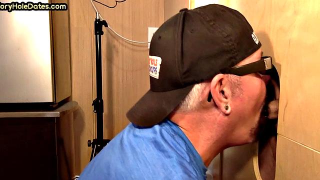 mature gay in amateur video sucks rod till facial