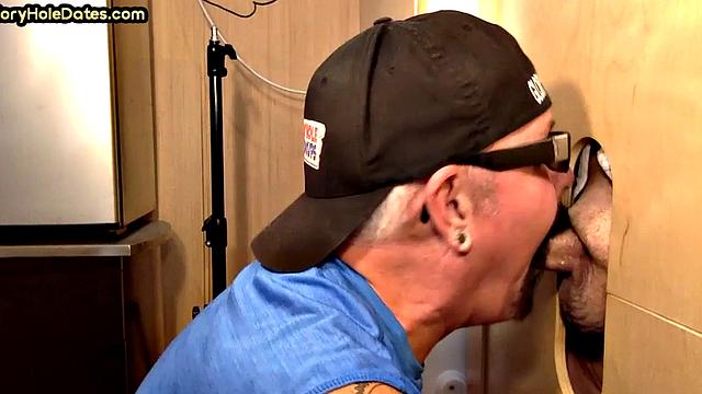 mature gay in amateur video sucks rod till facial