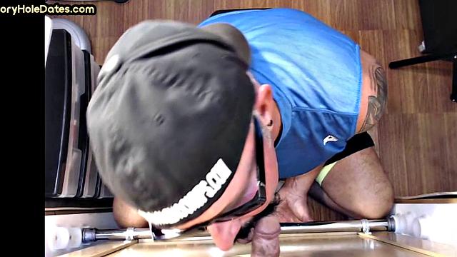 mature gay in amateur video sucks rod till facial