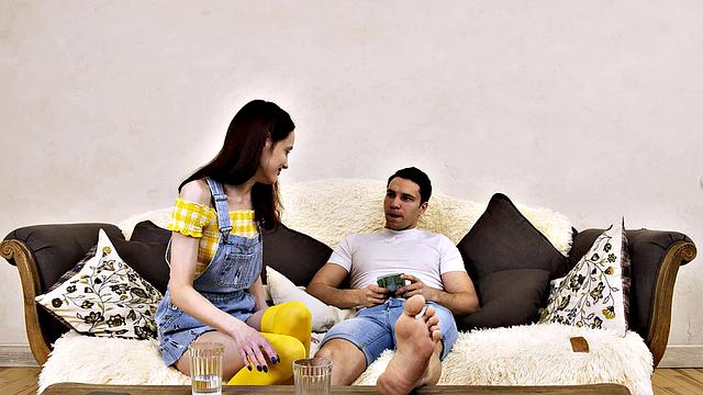 SISPORN. For cash skinny ginger agrees to have affair with stepbrother